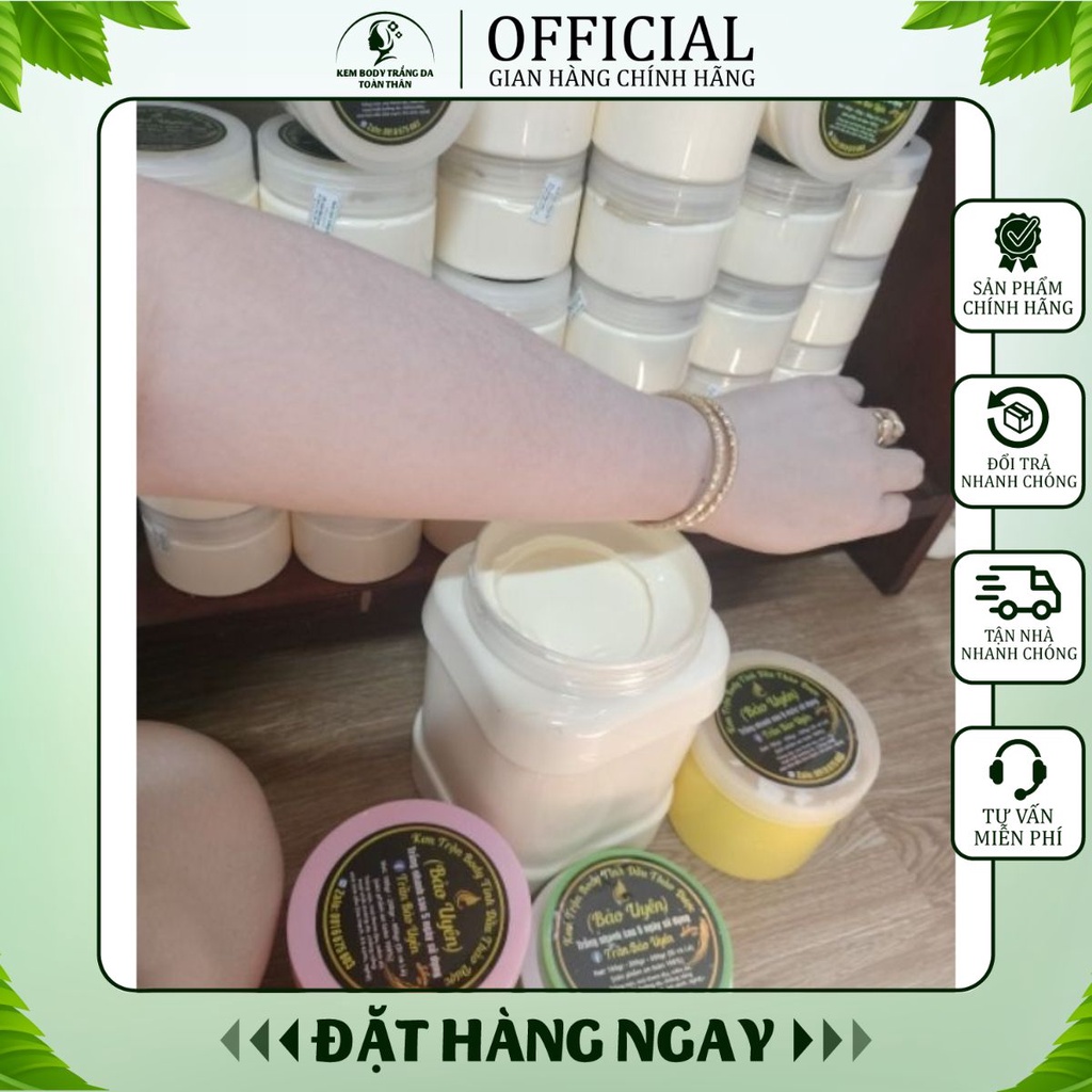 Kem body trắng da chứa prôtêin giúp dưỡng da chống nắng trắng sáng không bết rít & lộ vân,Kem trắng da toàn thân