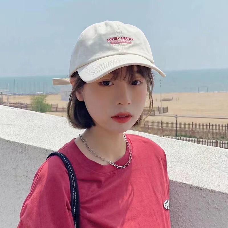Mũ Lưỡi Trai Thêu Chữ Phong Cách Hàn Quốc Thời Trang Cho Nữ