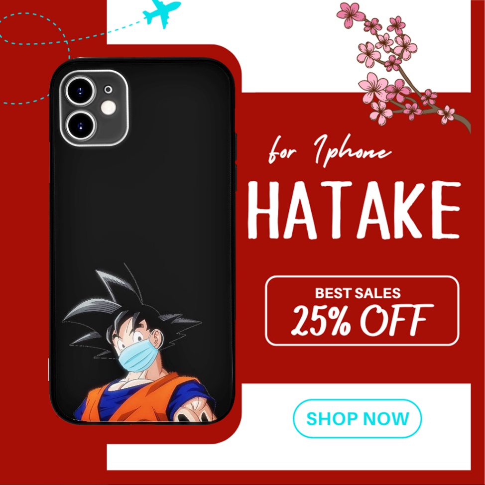 Ốp Lưng His goku Bảy viên ngọc rồng cho Iphone 5 6 7 8 Plus 11 12 Pro Max X Xr GOKPOD00507