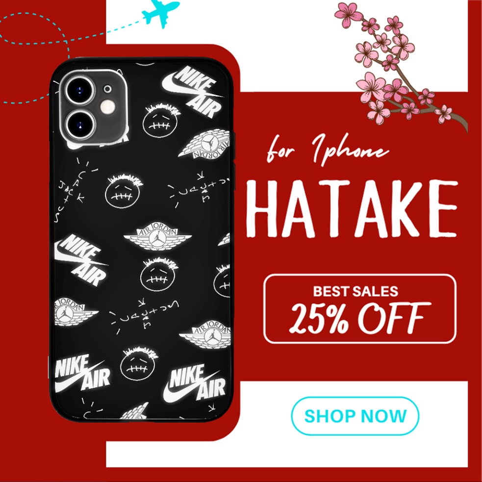 Ốp lưng AIR Jordan NIKE JACK cho Iphone 5 6 7 8 Plus 11 12 Pro Max X Xr 21