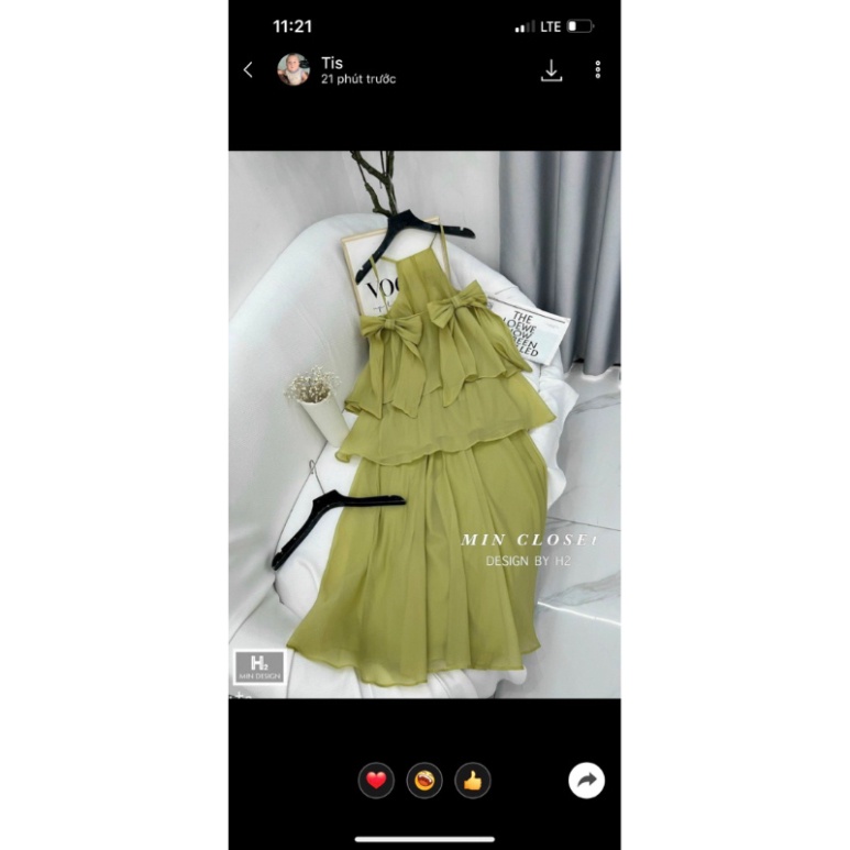 Sét Áo Hai Dây Bơ Hai Bên Kèm Chân Váy Xoè Siêu Hot HỎA TÔC