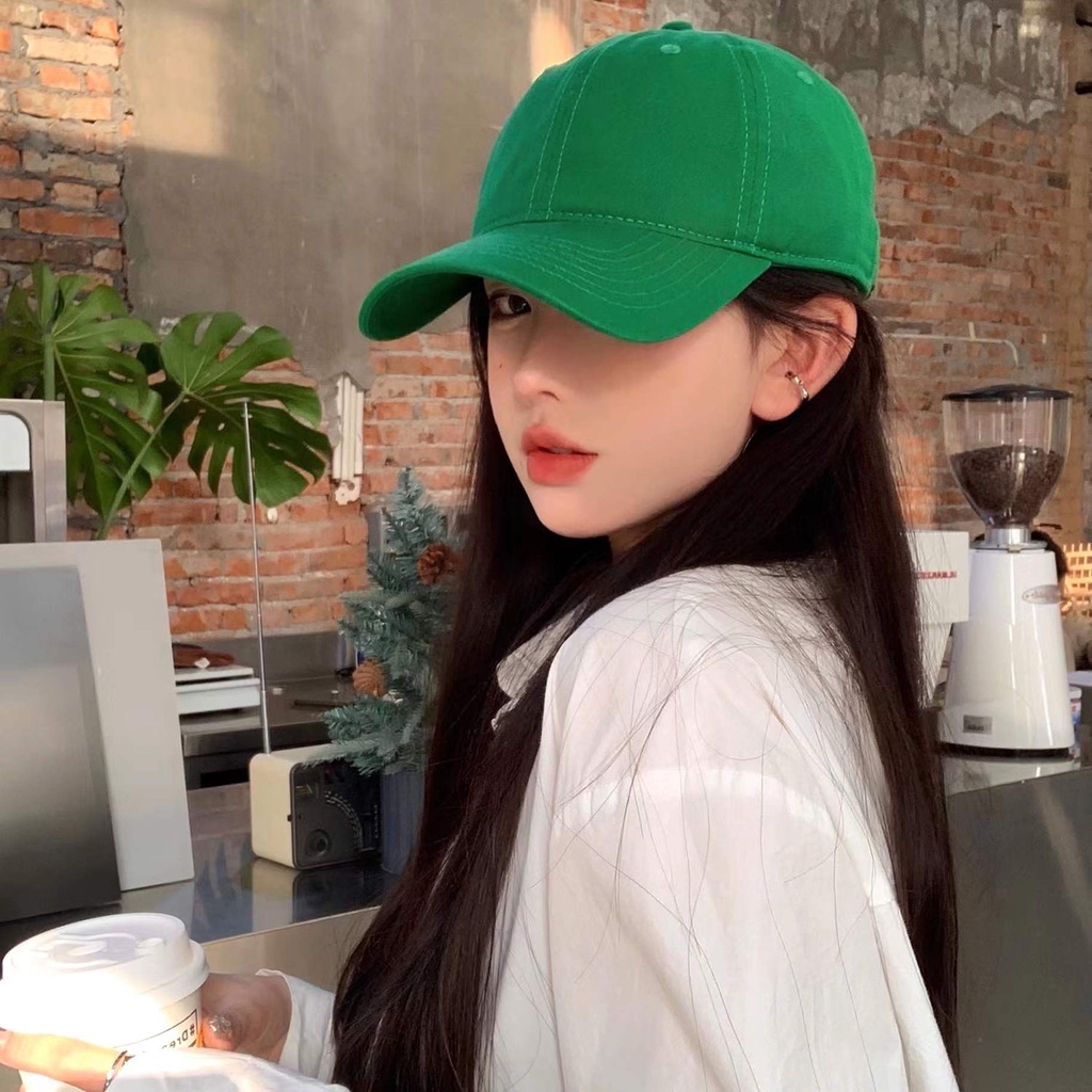 Mũ Lưỡi Trai Mềm Màu Trơn Dễ Phối Đồ Thời Trang Cho Nữ