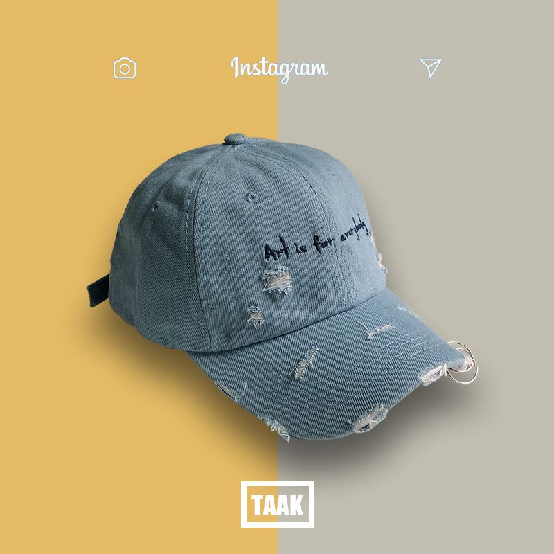 Mũ Lưỡi Trai Thêu Chữ Phong Cách Đường Phố Cá Tính