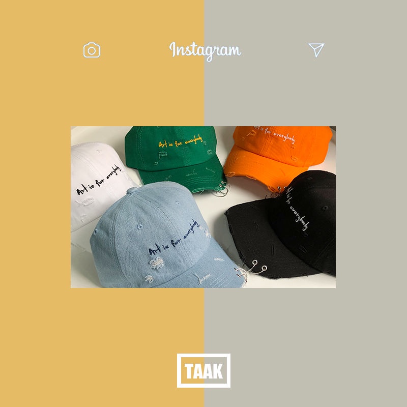 Mũ Lưỡi Trai Thêu Chữ Phong Cách Đường Phố Cá Tính