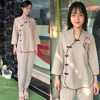 Đồ lam đi chùa nữ katê tàu xéo đủ màu đủ size