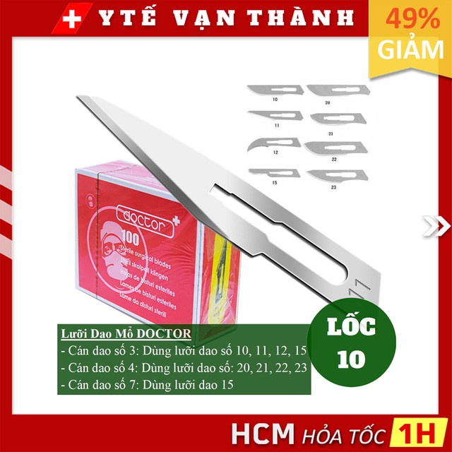 Lưỡi Dao Mổ DOCTOR | Dùng Trong Phẫu Thuật, SPA, Thẩm Mỹ -VT0986