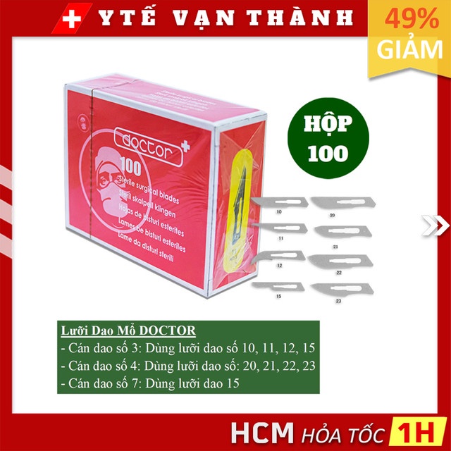 Lưỡi Dao Mổ DOCTOR | Dùng Trong Phẫu Thuật, SPA, Thẩm Mỹ -VT0987