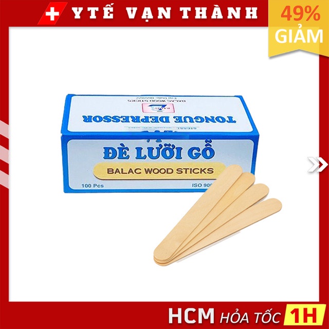 ✅ Que Đè Lưỡi Gỗ Hộp 100 Cây | Wax Lông Trong Thẩm Mỹ -VT0113