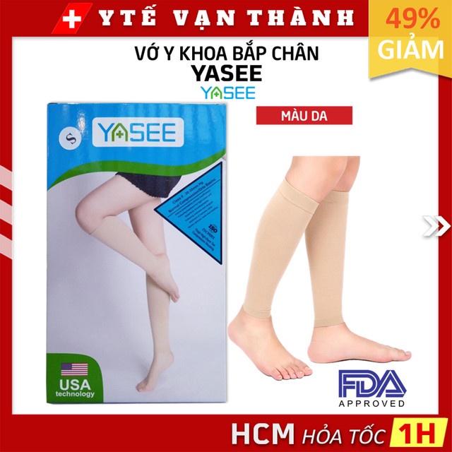 ✅ Vớ Y Khoa Bắp Chân Yasee (Màu Da) | Tất Suy Giãn Tĩnh Mạch -VT0461