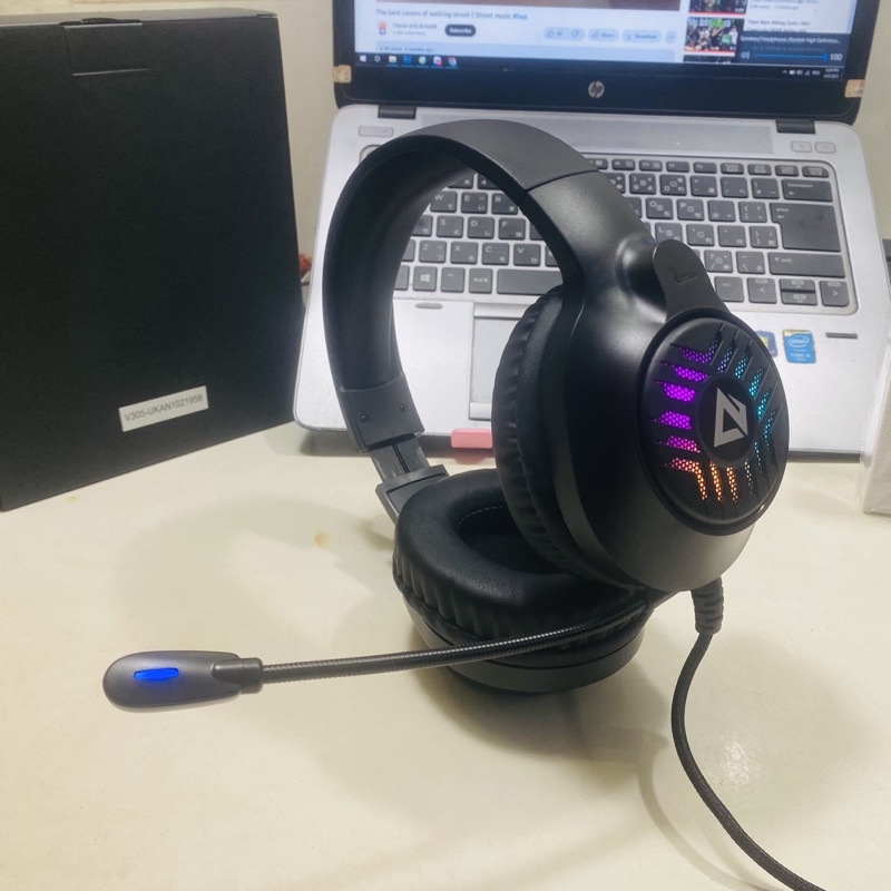 Tai nghe chụp tai gaming headphone có dây chính hãng VSP Gaming GH-X1 Led