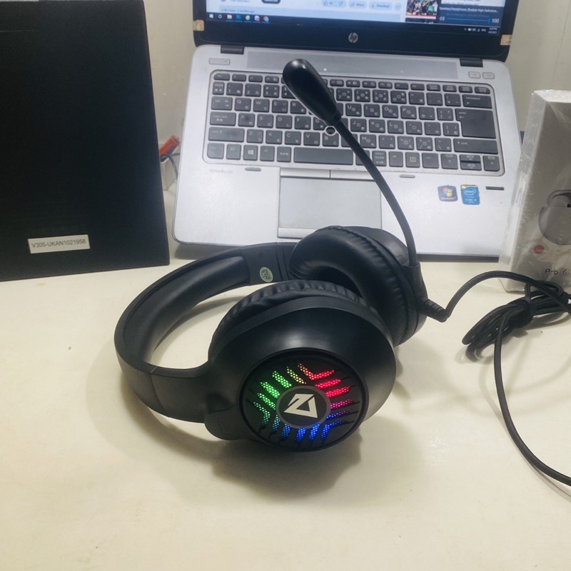 Tai nghe chụp tai gaming headphone có dây chính hãng VSP Gaming GH-X1 Led