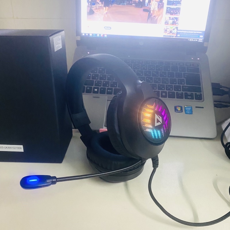 Tai nghe chụp tai gaming headphone có dây chính hãng VSP Gaming GH-X1 Led