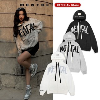 Áo Hoodie Nam Nữ Khóa Zip YKK Cao Cấp MENTAL® Printed Logo
