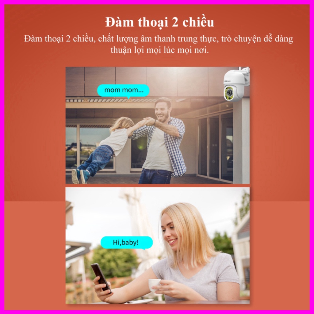 Camera Ip Wifi Yoosee 36 đèn NEW 2023 - 5MPCamera ngoài trời - xoay 360-chống mưa-ban đêm có màu