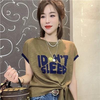 Áo Thun Tay Ngắn In Chữ Thời Trang Mùa Hè 2023 Dành Cho Nữ