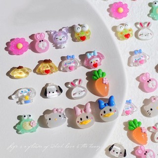 Charm cute con vật trang trí móng tay