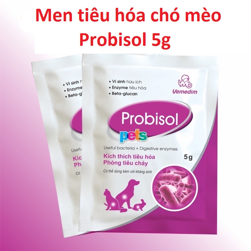 Men Tiêu Hóa cho Chó Mèo Probisol Pets gói 5g
