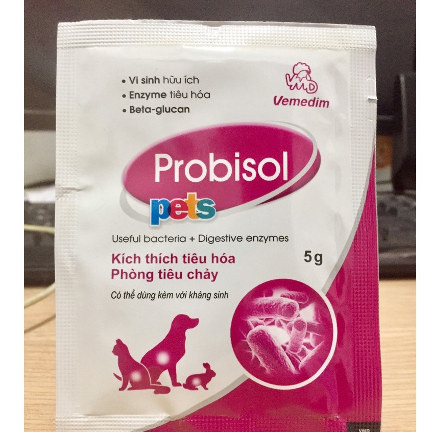 Men Tiêu Hóa cho Chó Mèo Probisol Pets gói 5g