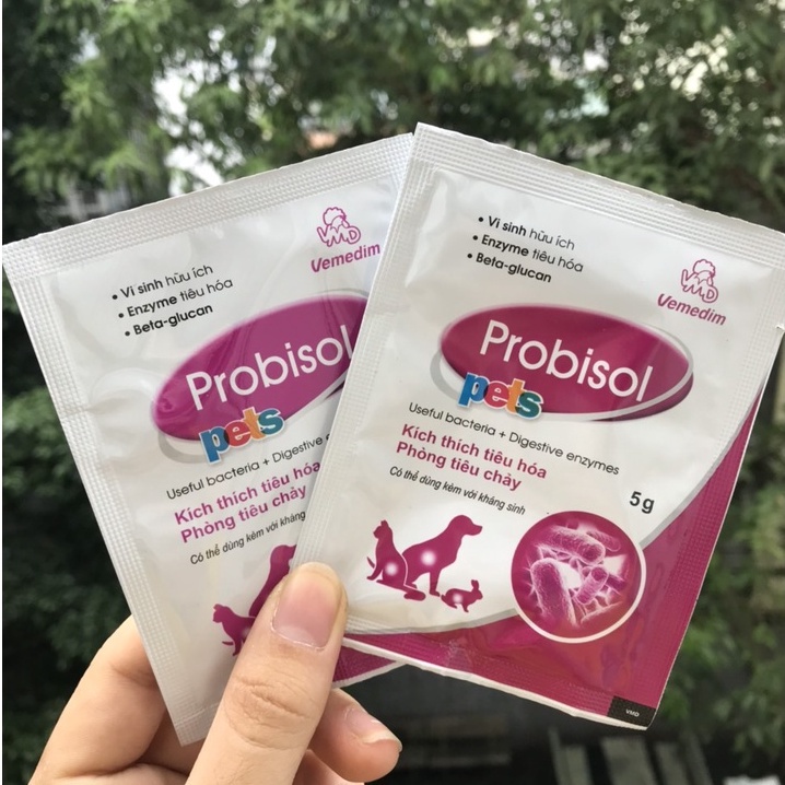 Men Tiêu Hóa cho Chó Mèo Probisol Pets gói 5g