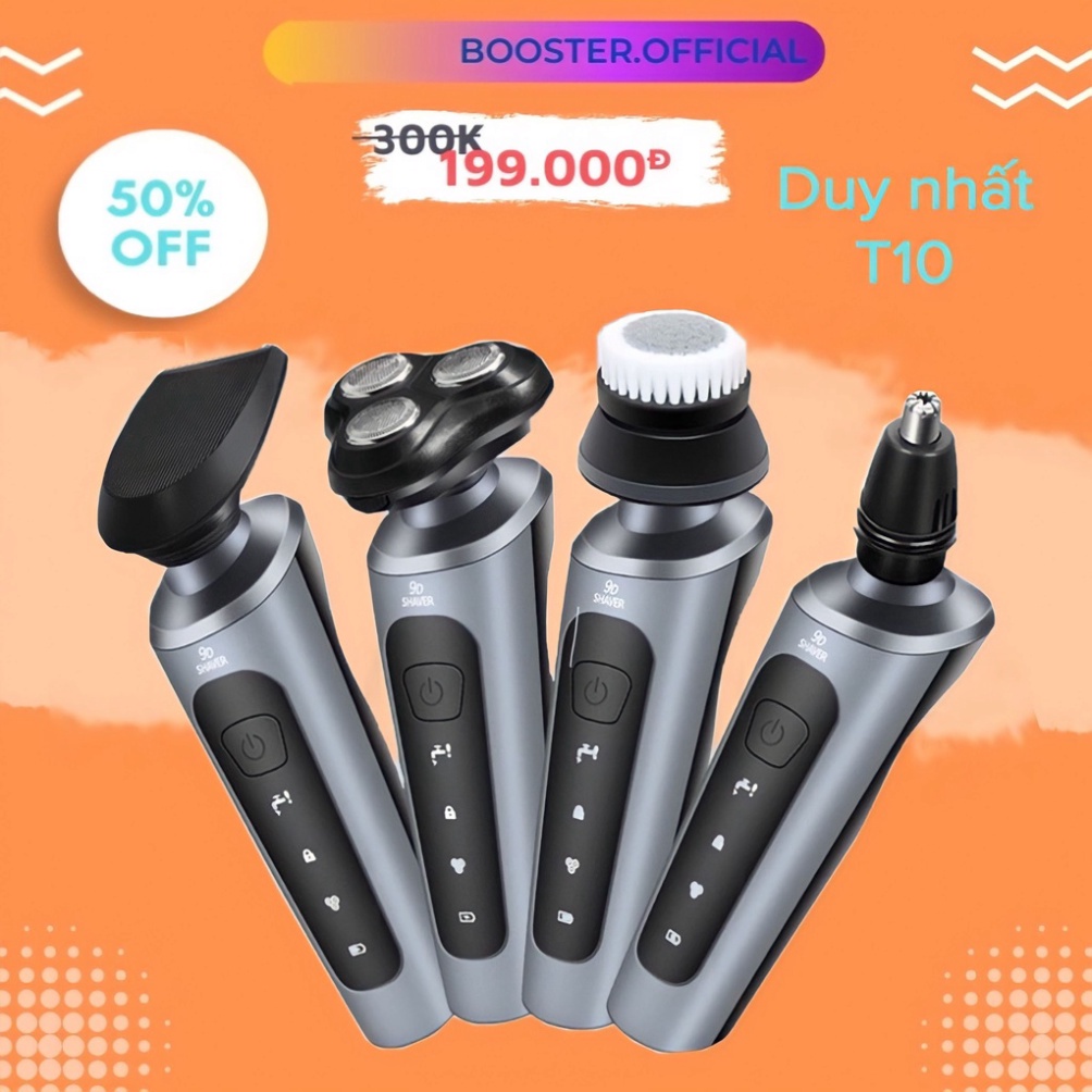 Máy cạo râu đa năng 4 trong 1 chống nước chuẩn IPX7 hàng cao cấp chính hãng dành cho nam
