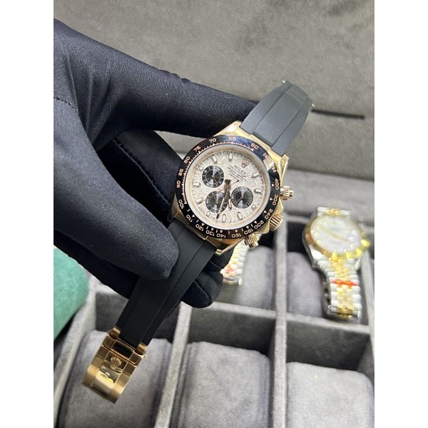 Đồng hồ nam cao cấp Rolex máy nhật chạy cơ size 40mm dây cao su chạy full kim bảo hành 2 năm