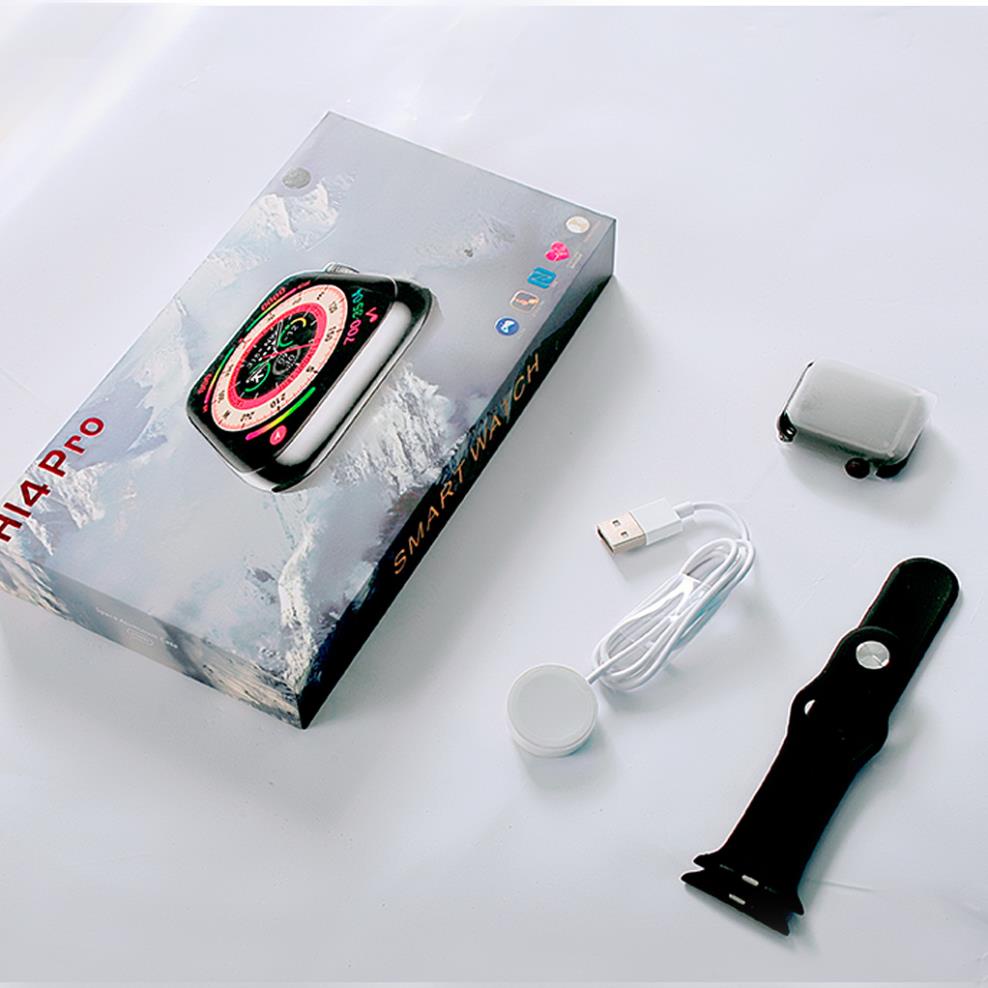 Đồng Hồ Thông Minh Bản Cao Cấp 2023 Đồng Hồ Thông Minh Series 8 H14 Pro 1.91 Inch Viền Nhôm Thiết Kế Ch