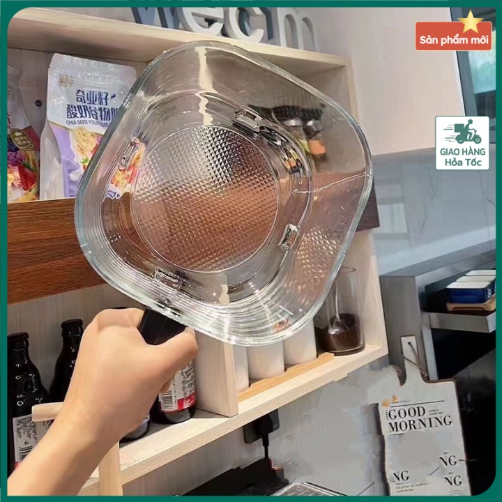 🆙 Nồi chiên không khí thông minh nhìn xuyên thấu thức ăn 5L 360 độ Crispy JapanTech 1200W