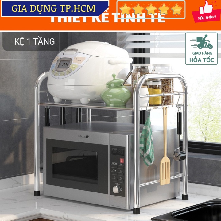 🆕 Giá kệ Inox 304 để lò vi sóng, nồi cơm điện, để gia vị đồ nhà bếp