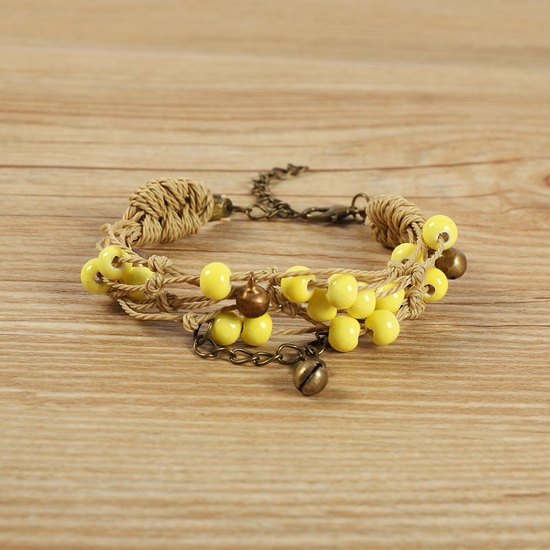 Vòng Đeo Tay Bằng Gốm Sứ Phong Cách Bohemian Thời Trang Cho Nữ