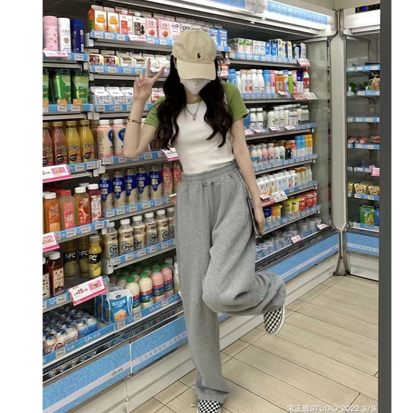 HUANG YOYO Áo Thun Ngắn Tay Ôm Dáng Thời Trang Retro Mỹ Cho Nữ