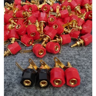 Cọc  loa  đỏ đen chân đồng (đơn giá;2 cặp)