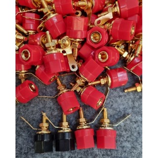Cọc  loa  đỏ đen chân đồng (đơn giá;2 cặp)