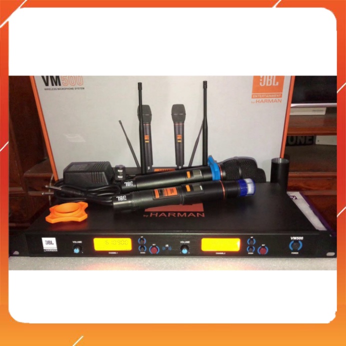 Micro không dây thời thượng JBL VM500 hát nhẹ , chống hú/rít tốt nhất có thể , sóng khỏe karaoke gia