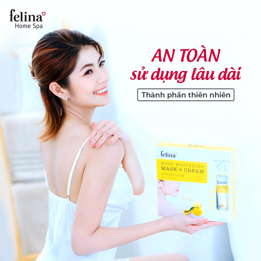 Kem Tắm Trắng Da Toàn Thân Felina Home Spa 120g chiết xuất  AHA từ Đường Mía & Tinh Chất Sữa 100% thiên nhiên | BigBuy360 - bigbuy360.vn