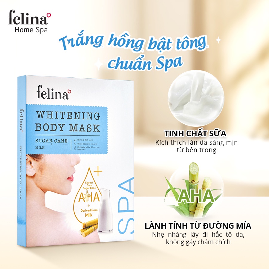 Kem Tắm Trắng Da Toàn Thân Felina Home Spa 120g chiết xuất  AHA từ Đường Mía & Tinh Chất Sữa 100% thiên nhiên | BigBuy360 - bigbuy360.vn