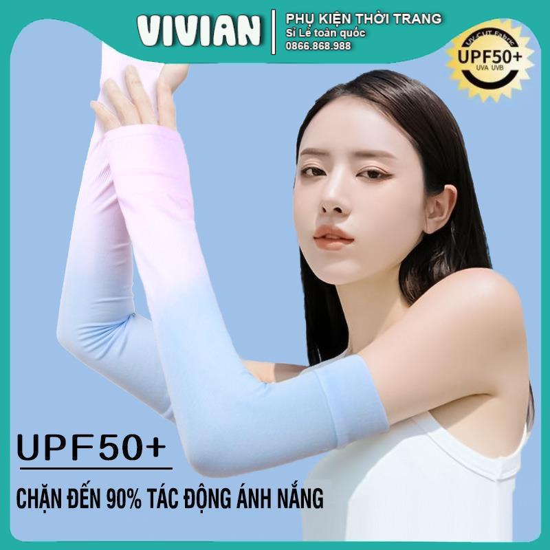 Bao tay chống nắng UPF50 + dày dặn HÀNG NỘI ĐỊA Tay áo chống UV Nữ Mùa Hè chống tia cực tím chất liệu cao cấp