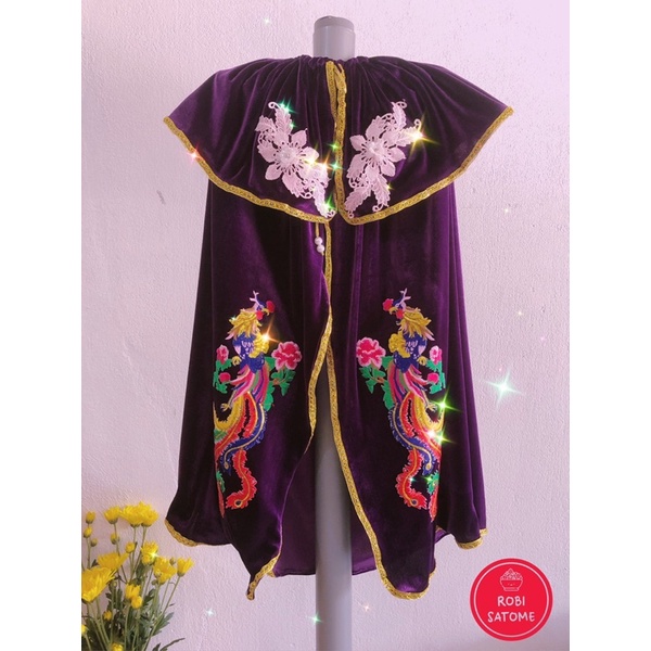 ÁO CHOÀNG BÀ CHÚA XỨ/QUAN ÂM VẢI NHUNG ÉP HOA THÊU NHIỀU KÍCH CỠ