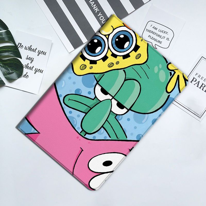 Ốp Máy Tính Bảng Họa Tiết SpongeBob Cho Ipad 8 2021 Pro 36.6cm Air 4 3 2 1 Mini 5