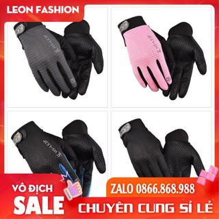 Găng tay lái xe chống trơn trượt có thể sự dụng cảm ứng Chất vải dệt lỗ tròn li ti thoáng mát và nhanh khô