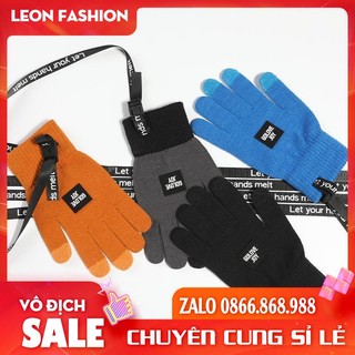 Găng Tay Len Vintage có dây đeo cổ tháo rời Hàng Cao Cấp sử dụng được Cảm ứng và giữ ấm hiệu quả