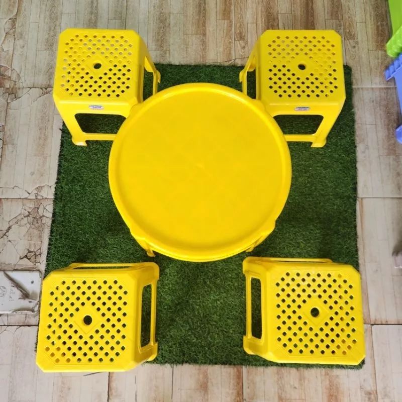 Combo 02 Ghế lùn mặt lưới - Duy Tân