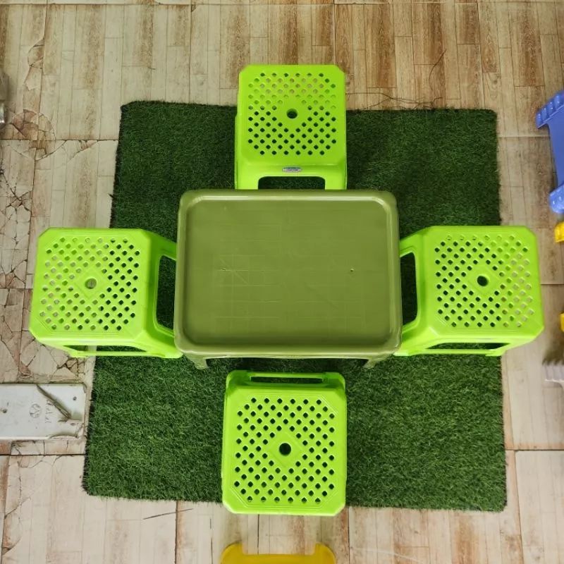 Combo 02 Ghế lùn mặt lưới - Duy Tân