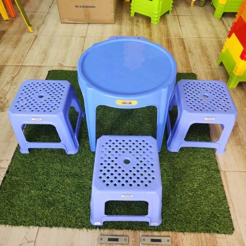 Combo 02 Ghế lùn mặt lưới - Duy Tân