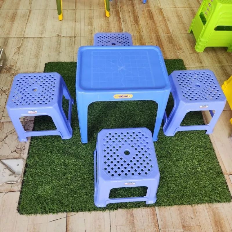 Combo 02 Ghế lùn mặt lưới - Duy Tân