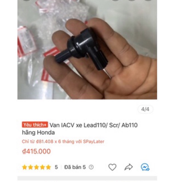 Van IACV LEAD ,SCR ,AB 110 ,sh 125/150 - Van cầm chừng Honda