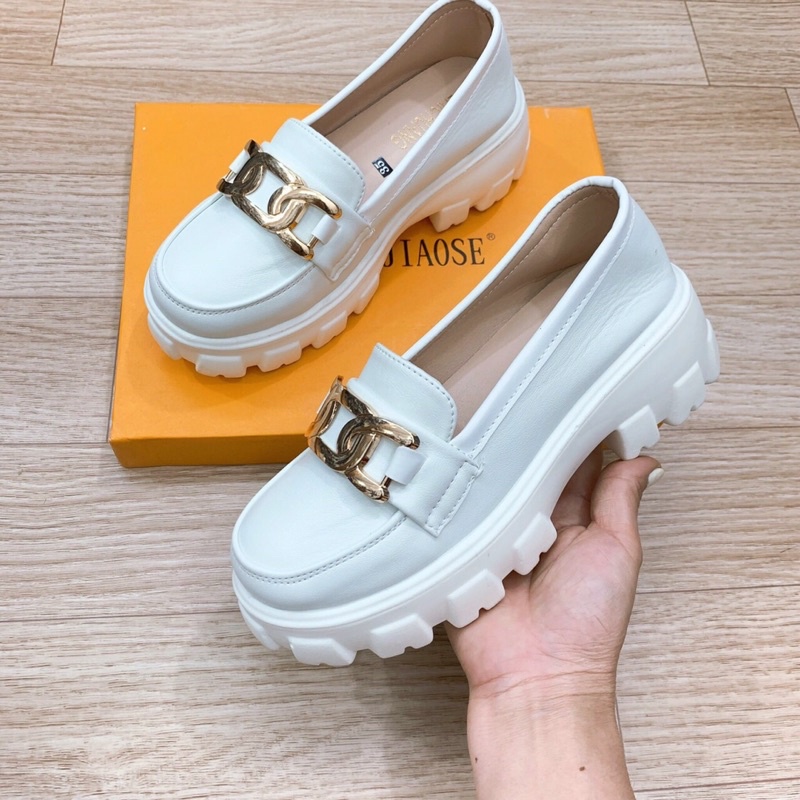 giầy đế bằng 6 p siêu nhẹ phối xích ngang chất da cao cấp hot!!!