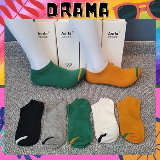 Tất cổ ngắn nữ, Vớ nữ ngắn cổ [ASRLA] Sợi cotton cao cấp, thoáng khí, mềm nhẹ Hộp quà tặng 5 đôi TAT016