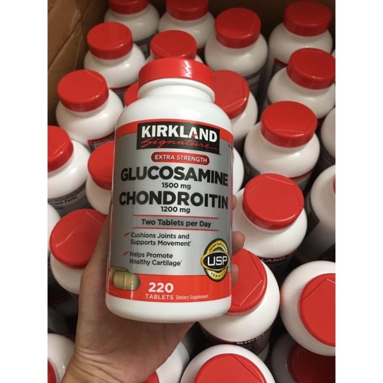 Viên uống bổ xương khớp KIRKLAND Glucosamine 1500mg with Chondrotin 1200mg của Mỹ 220 viên
