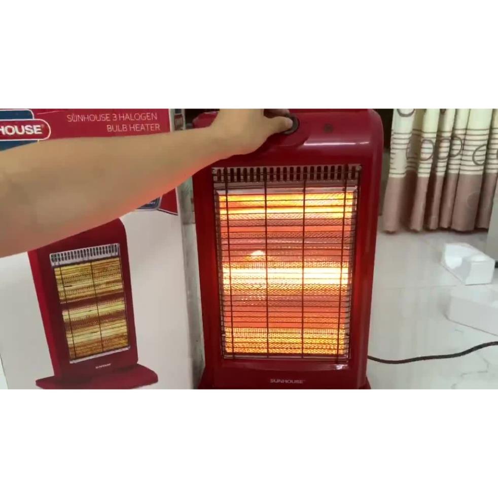 Đèn sưởi 3 bóng Sunhouse SHD7016, Máy sưởi sunhouse SHD7016, làm ấm nhanh, tỏa nhiệt đều,không khô da