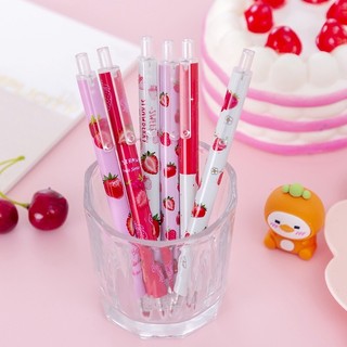 Bút bi bấm hình dâu đỏ